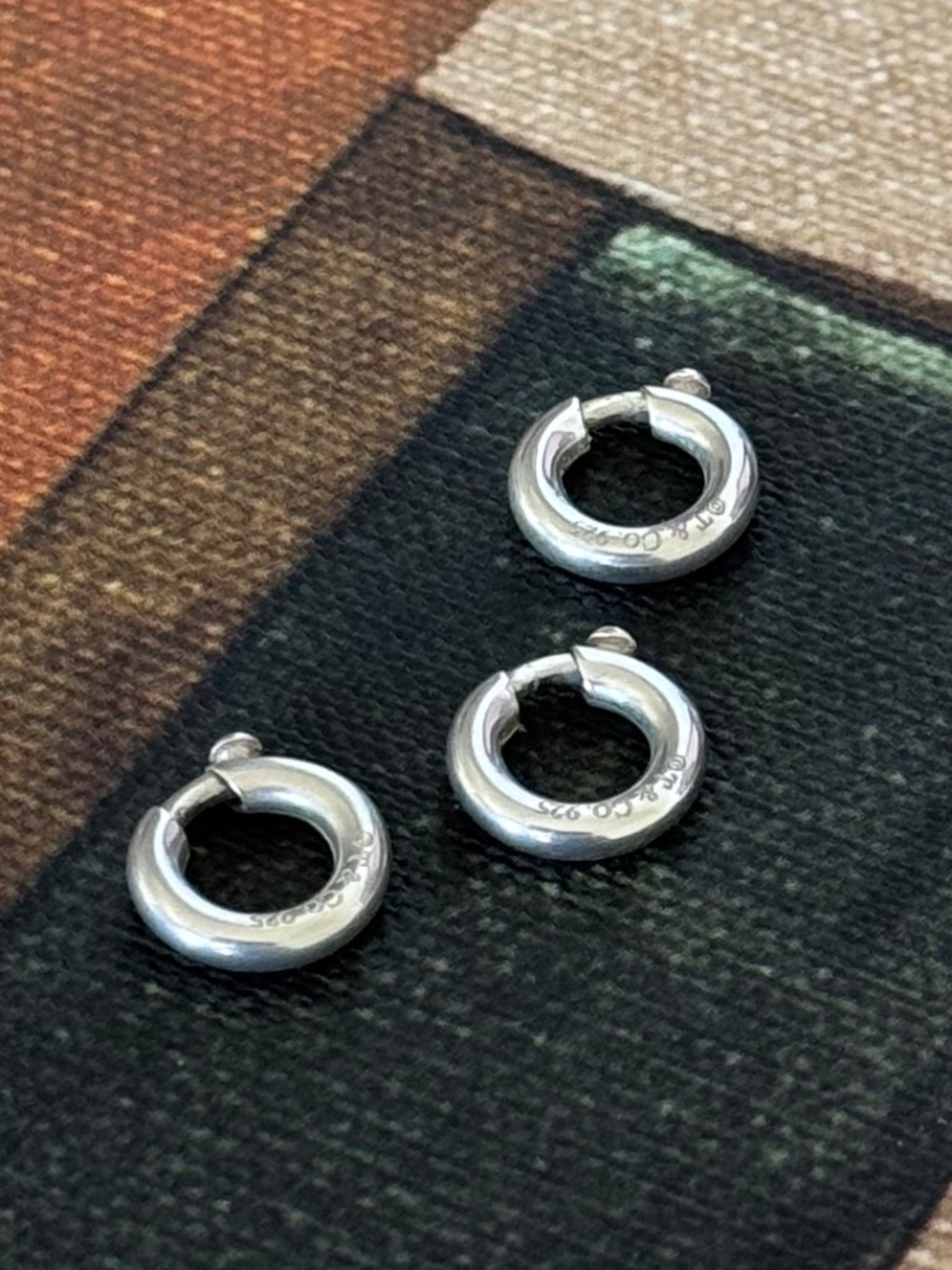Tiffany & Co. Sterling Silver 10mm Spring Jump Ring Charm Holder Clasps